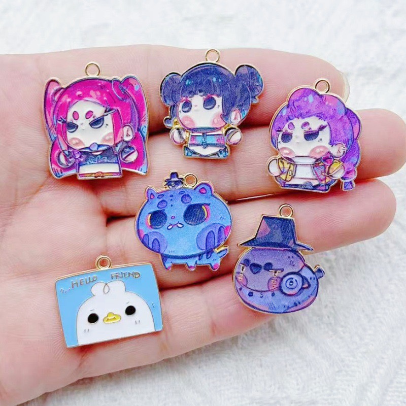 Gaming Accessories Gifts - 10 Pezzi Ciondoli Cartoon Anime in