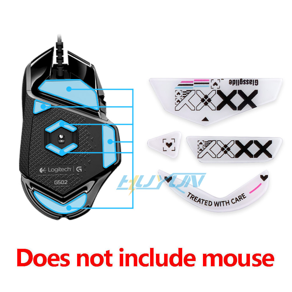 Logitech Mouse G502 - I piedini in vetro temperato sono