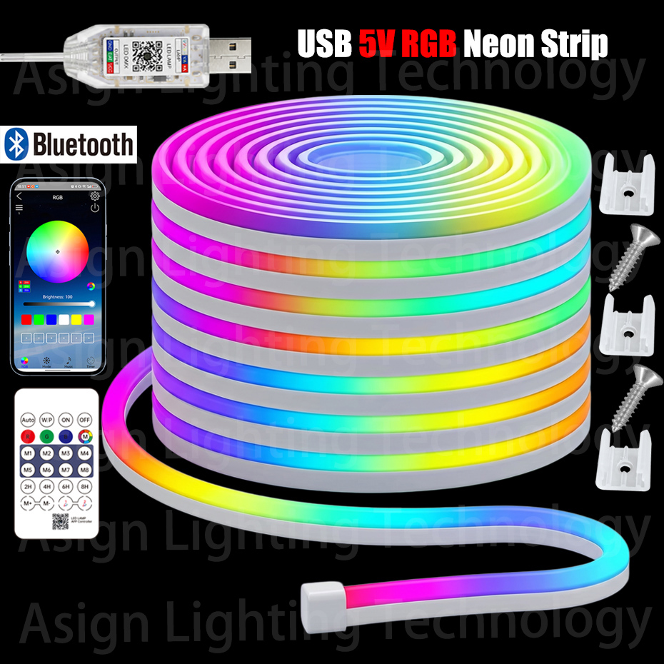Gaming Accessories Lights - Striscia LED Neon RGB Intelligente 5V