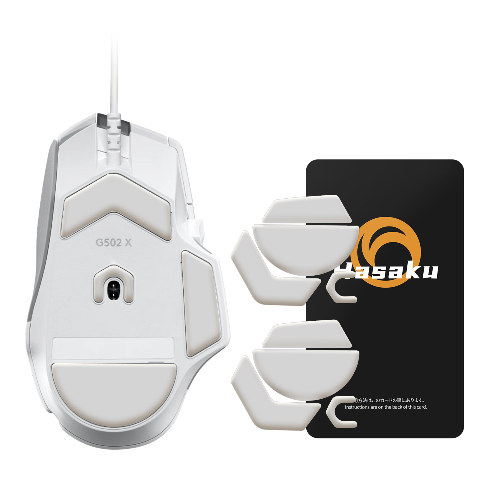 Logitech Mouse G502 - 2 set HASAKU bordi curvi arrotondati