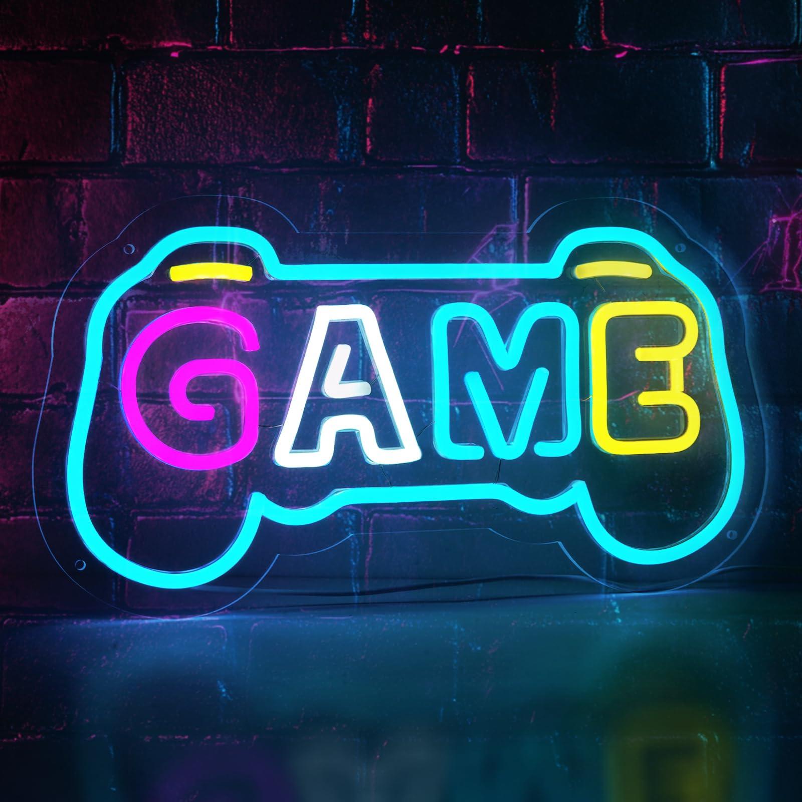 Insegna al Neon a Forma di Gam - Gaming Accessories Gifts For Men recensione e prezzo