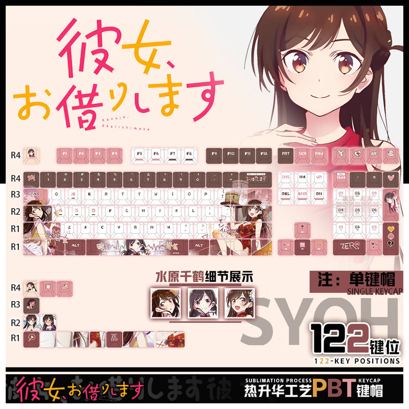 Keycaps a Tema Anime Rent-A-Gi - Gaming Accessories Rent recensione e prezzo